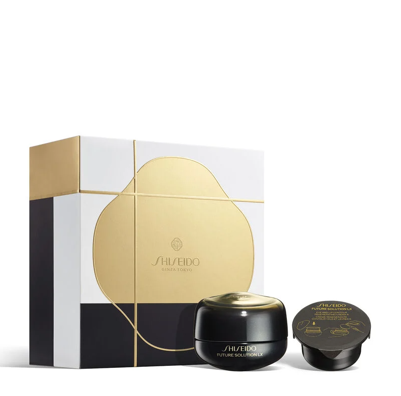Shiseido Future Solution LX Eye & Lip Care Set (17 ml + 17 ml) | Luxury Eye & Lip Treatment Set